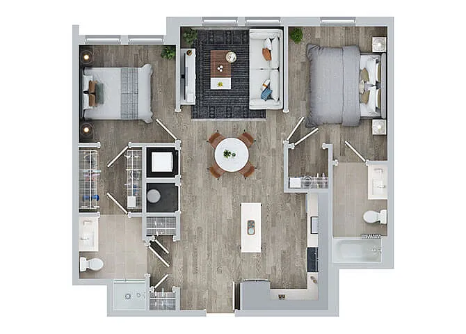 Floor plan B1B - I