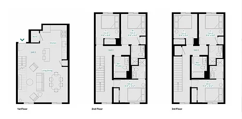 Floor plan Private Bedroom and Bathroom