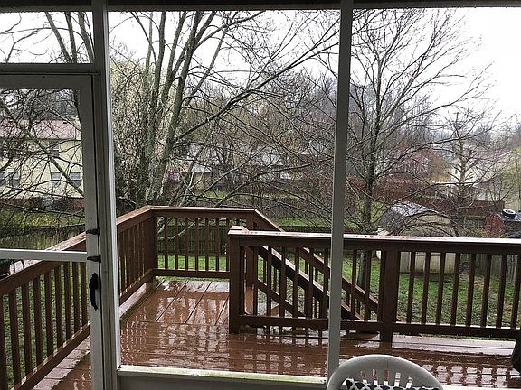 View from screened-in porch