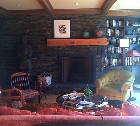 Native Bluestone Fireplace