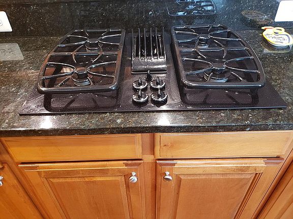 Gas range and double oven