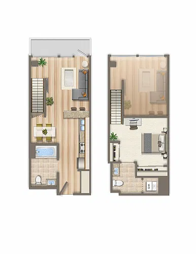 Floor plan Seaside II - B6 Loft