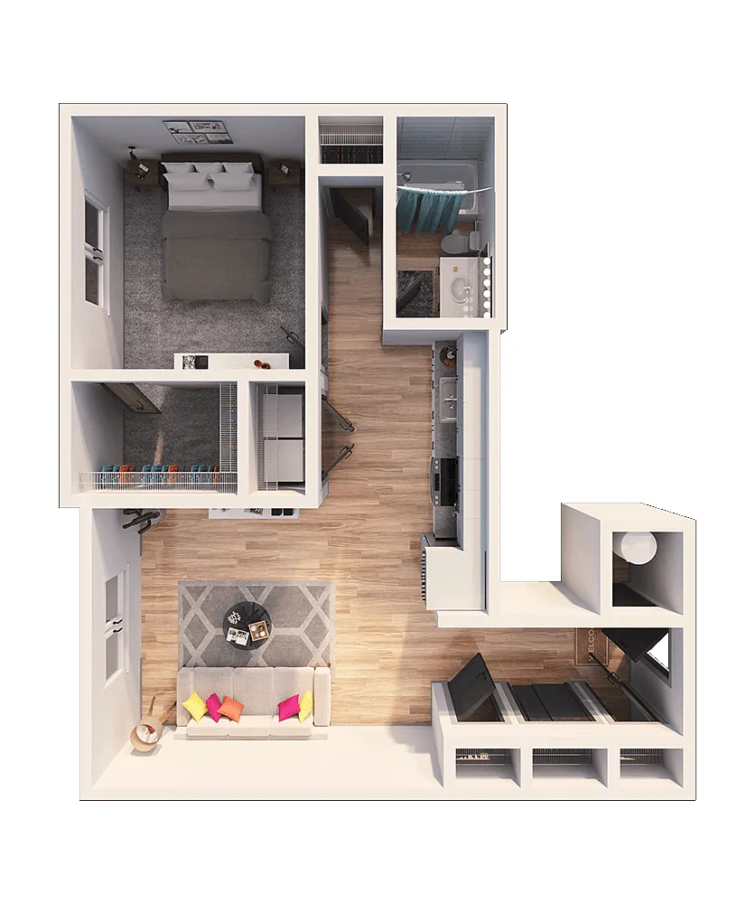 Floor plan Burgundy