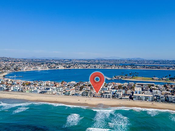 Prime oceanfront location in Mission Beach! Step outside your door to the boardwalk, sand, and surf_just seconds away from the Pacific Ocean.