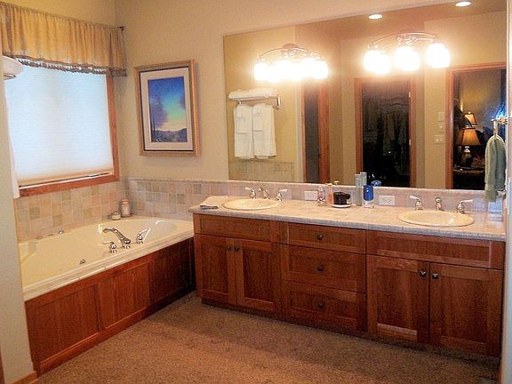 Master Bath with Dual Vanity and Walk In Shower