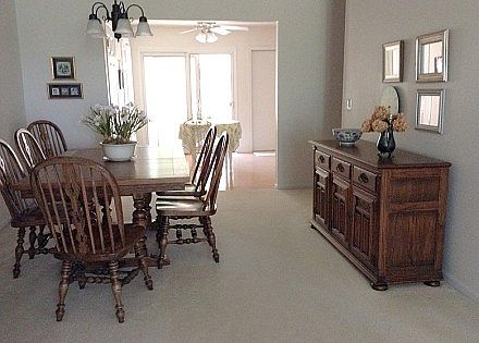 Dining area from living room