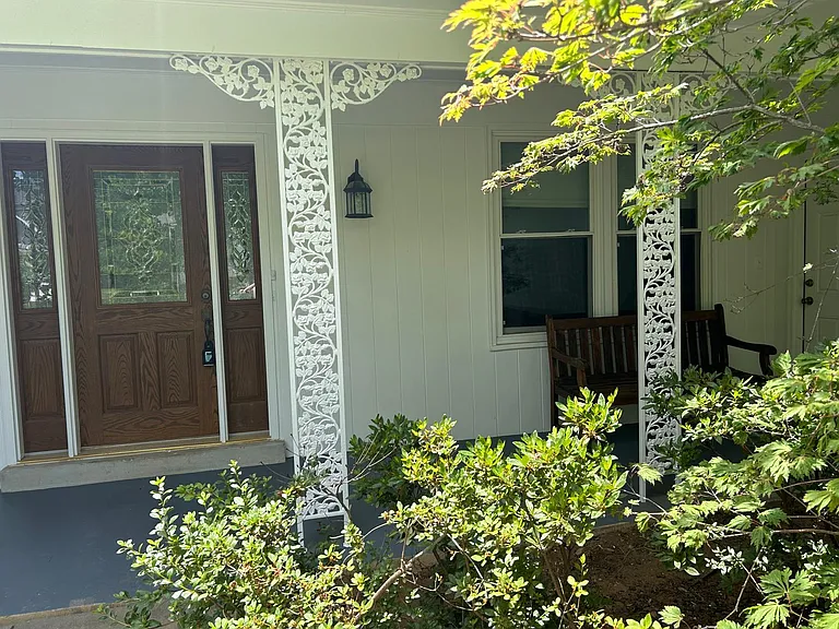 patio and front entrance