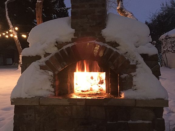 Wood Fired, Brick Pizza Oven