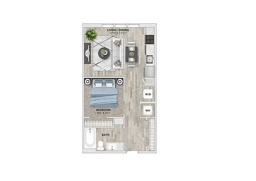 Floor plan S1A - Studio