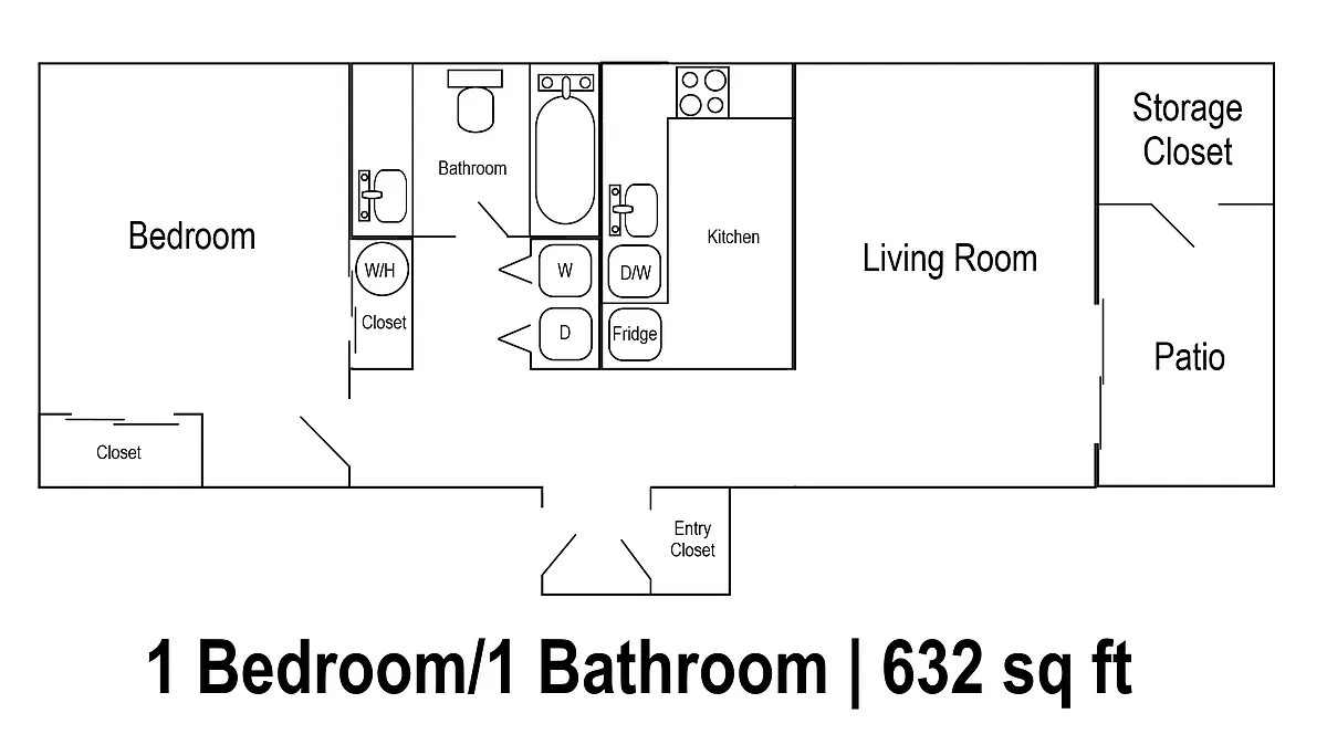 Floor plan 1X1