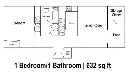Floor plan 1X1