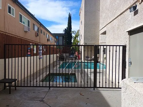 Fenced in Pool and Jacuzzi