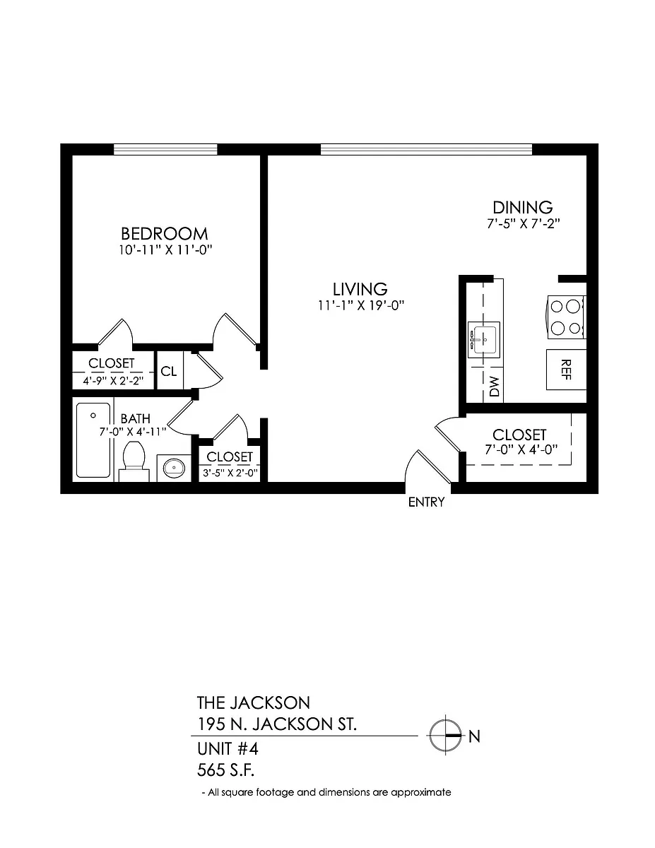 Floor plan 1 Bedroom