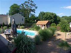 Back yard deck & pool