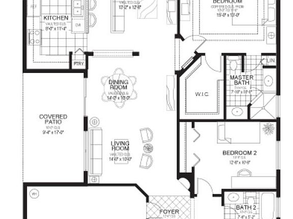 Floor Plan Belaggio II House model Portofino Shores