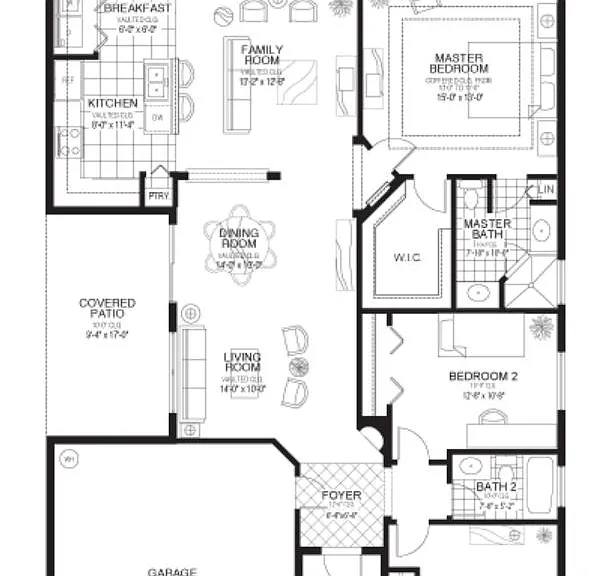 Floor Plan Belaggio II House model Portofino Shores community