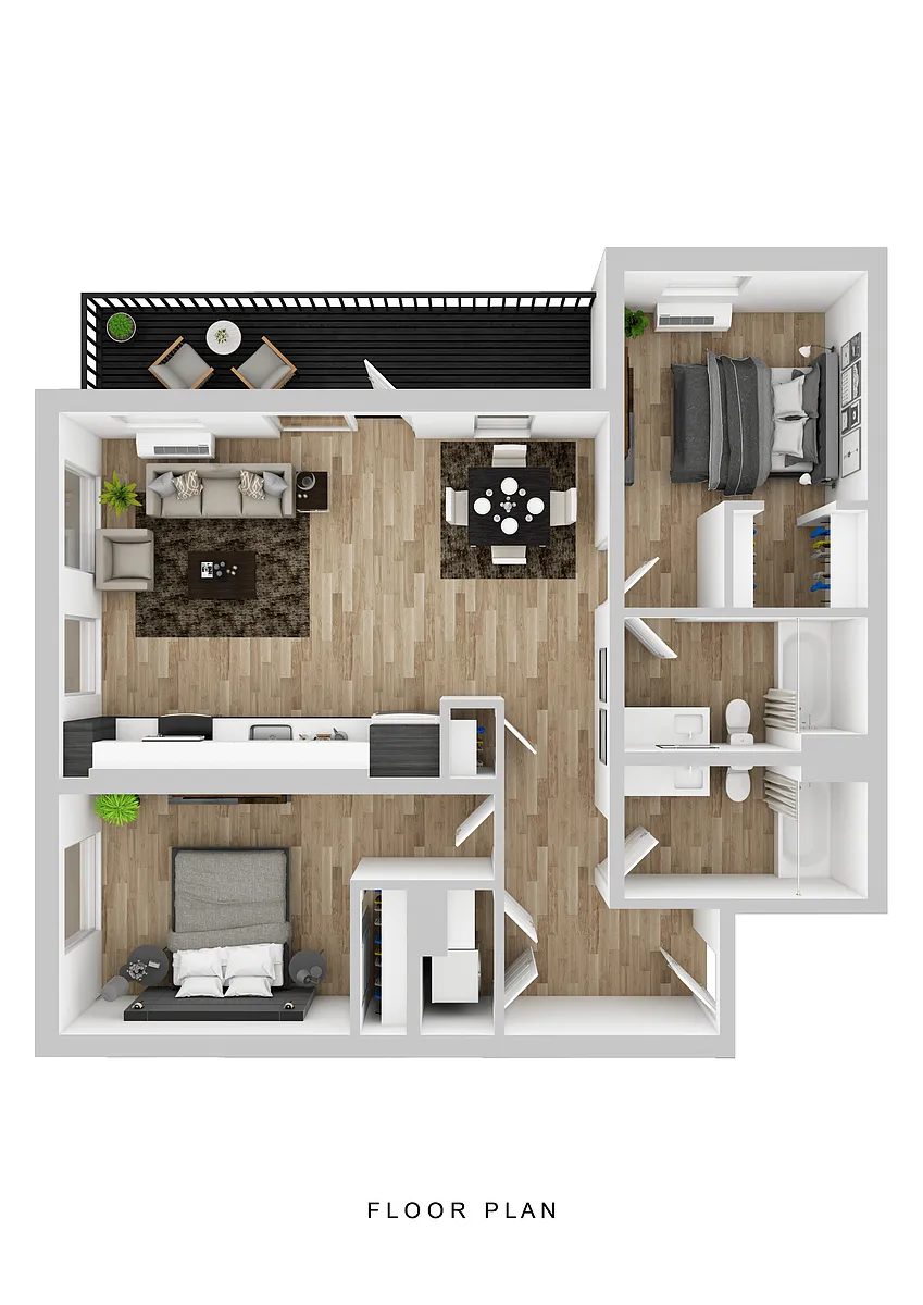 Floor plan Broadrock - 2 Bed A5 Large Balcony