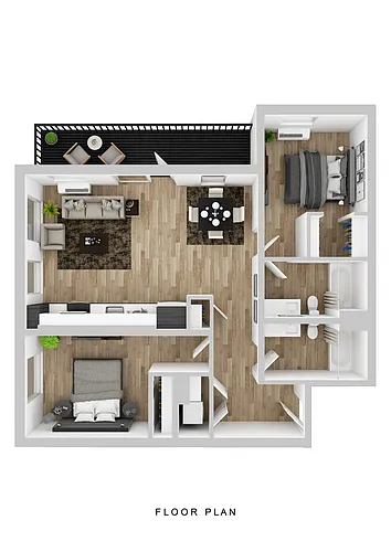 Floor plan Broadrock - 2 Bed A5 Large Balcony
