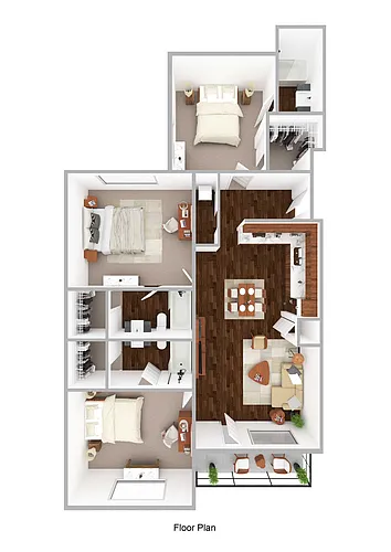 Floor plan C1 - 3X3