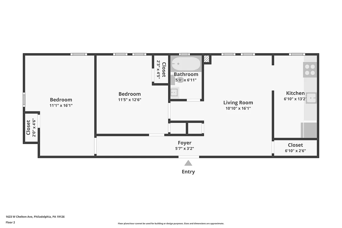 Floor plan Two bedroom