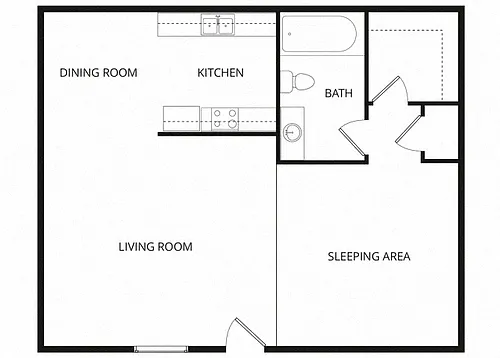 Floor plan Studio