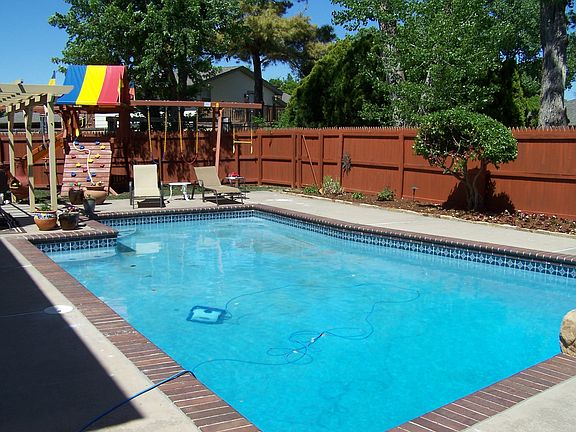 Pool with Rainbow castle