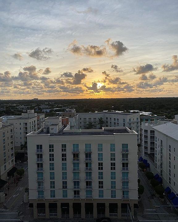 Dawn from the balcony.  