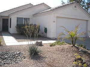 Front view of the home