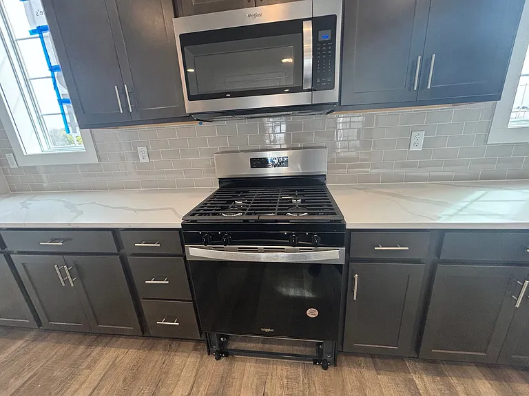 Kitchen with SS Appliances