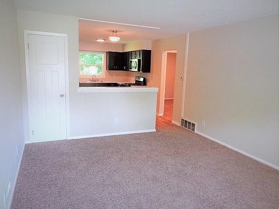 Upstairs living room and kitchen