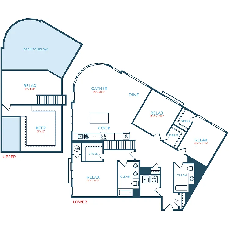 Floor plan 2297 Waypointe C2 Loft