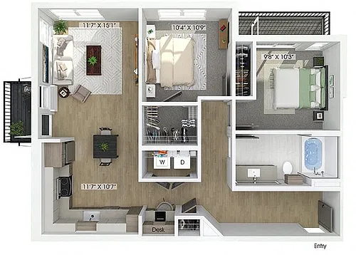 Floor plan B01