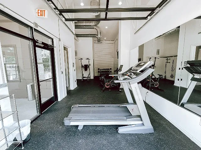 Exercise equipment at the Fitness Center.