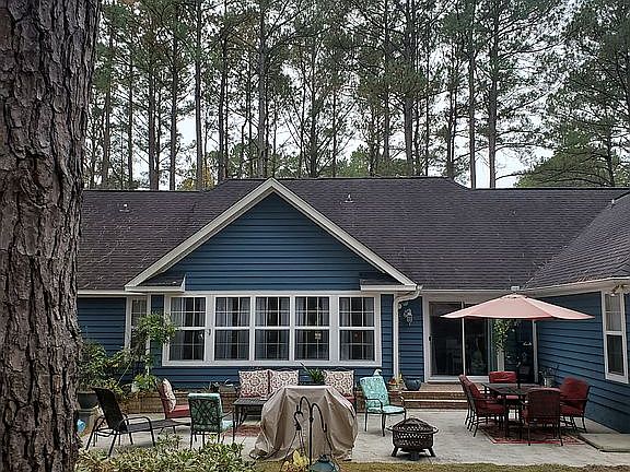 Patio view from back yard