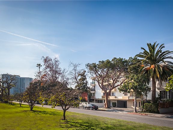 View of the Building from San Vicente Blvd