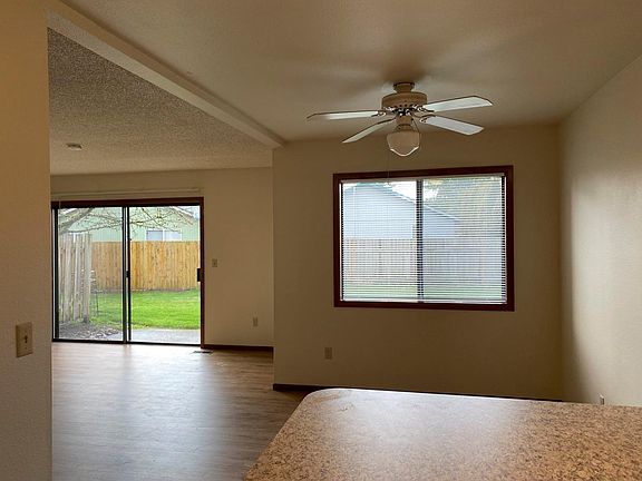 Dining nook and view of patio