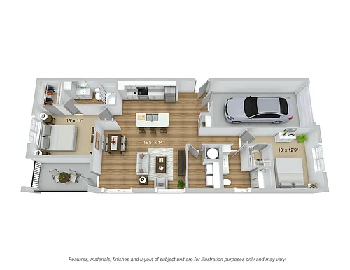 Floor plan Steam 2.2 (garage)