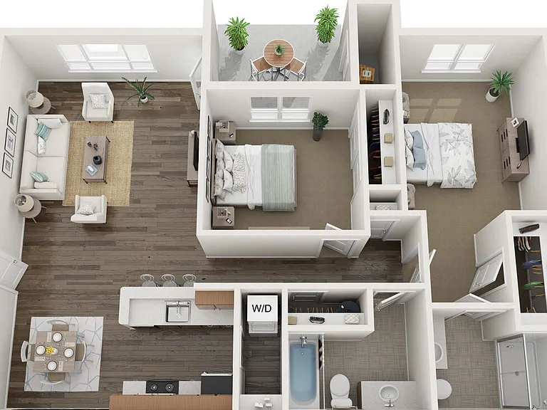 2A - 2x2 floor plan The McKenzie
