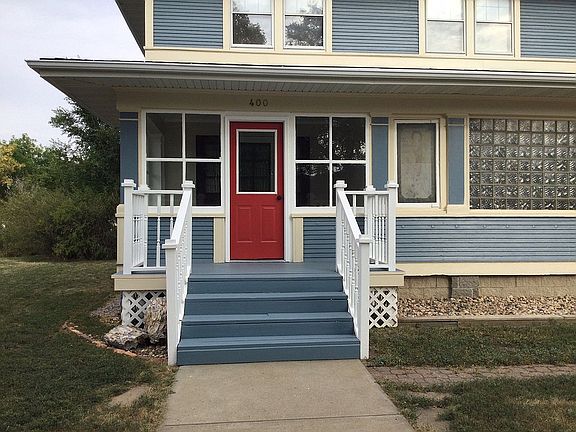 Painted front door - pops!