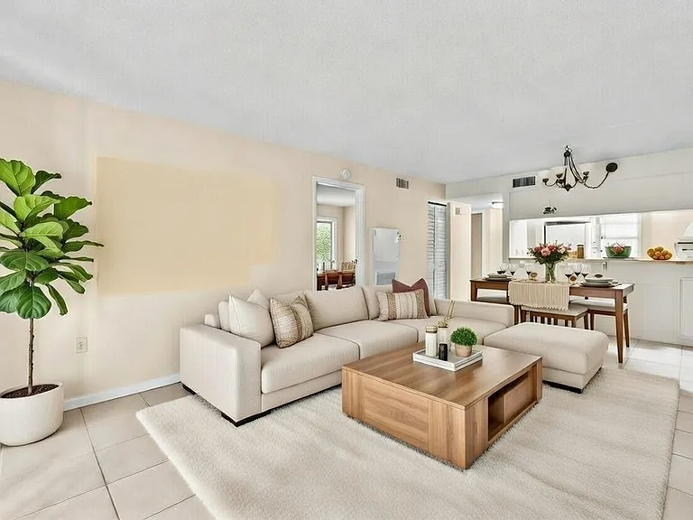 Living / Dining Virtually Staged