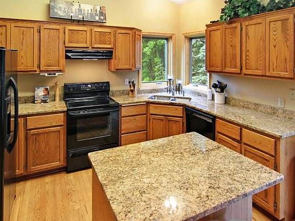Kitchen with granite