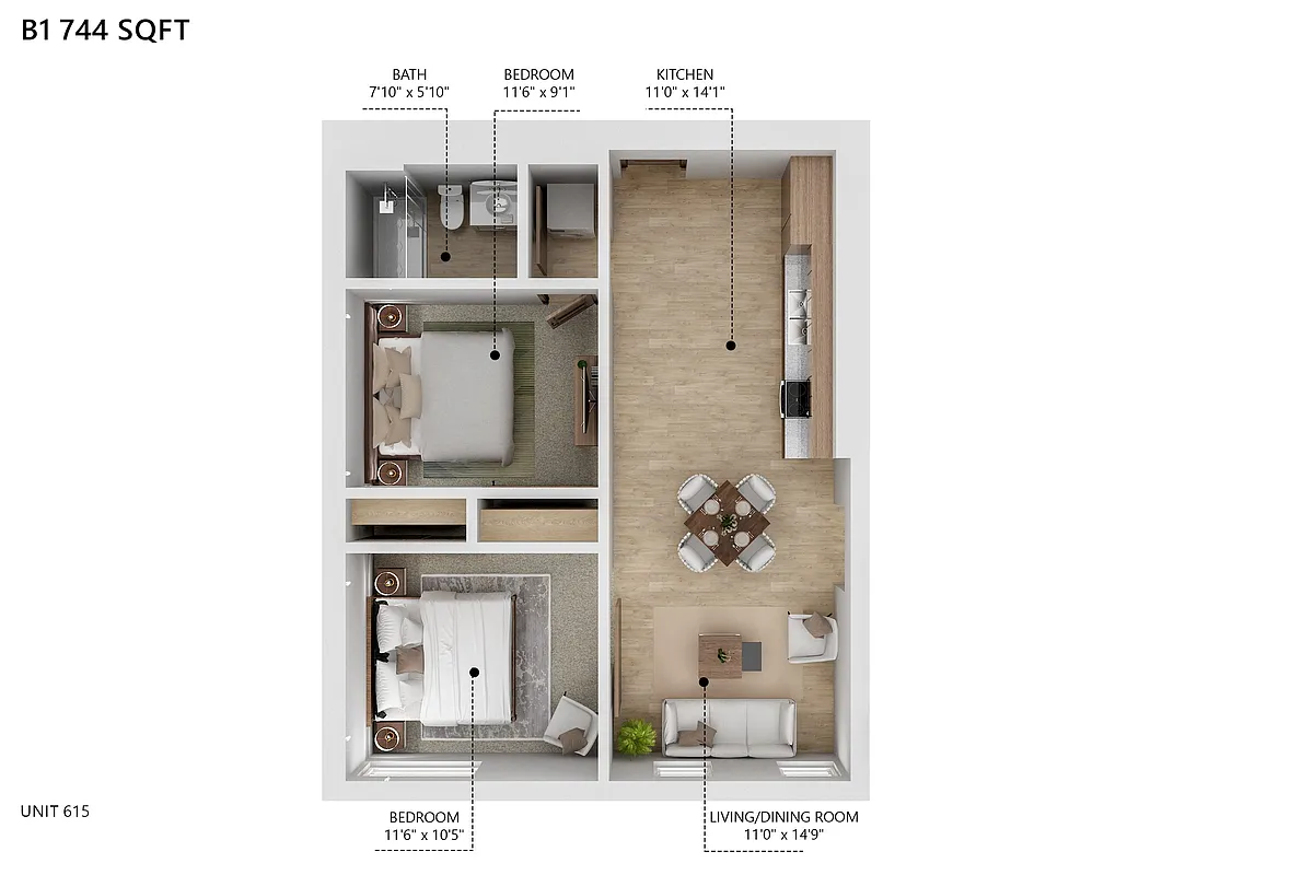 Floor plan B1