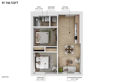 Floor plan B1