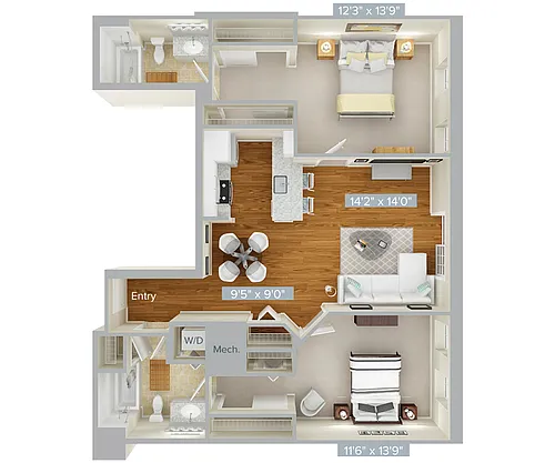 Floor plan B4-1102