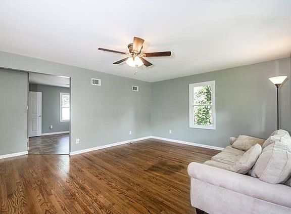 refinished hardwood floors, neutral!