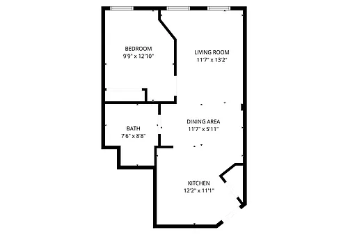 Floor plan 1-Bedroom Units