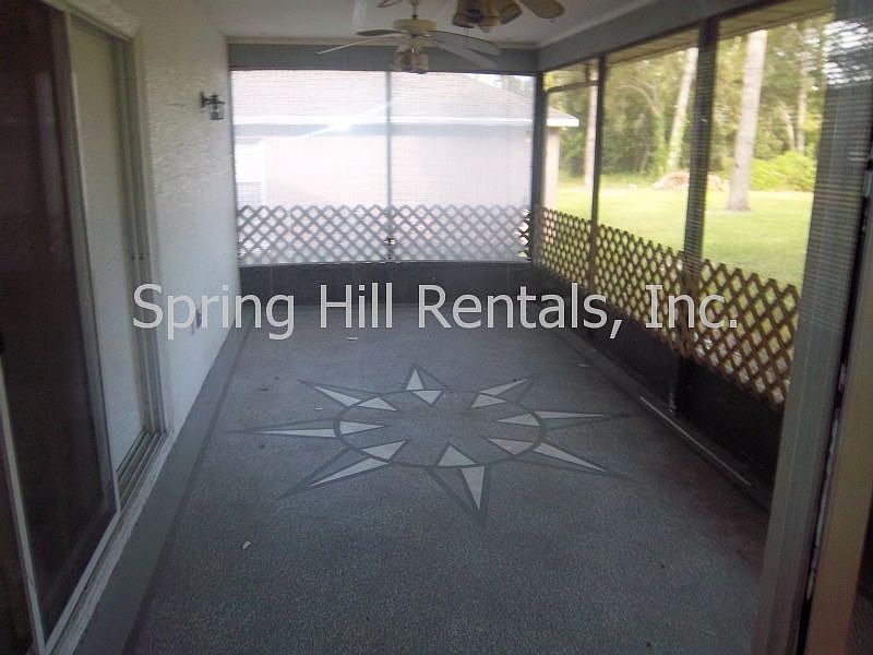 The screen porch