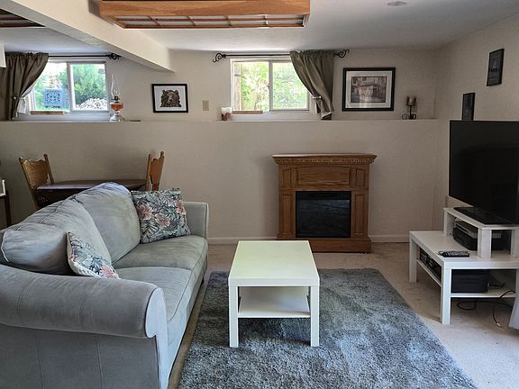 Living room with flat screen TV