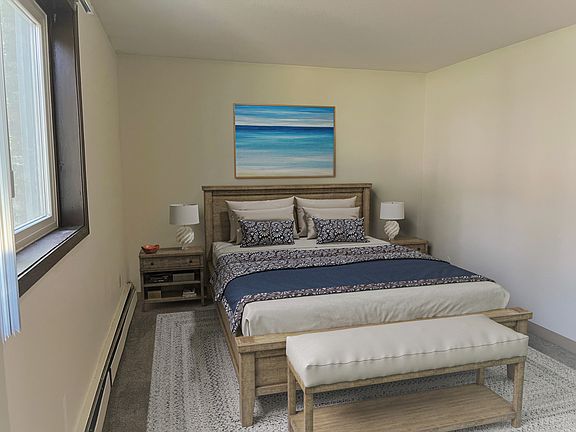 Our bedrooms offer plenty of space for a queen bed and more!