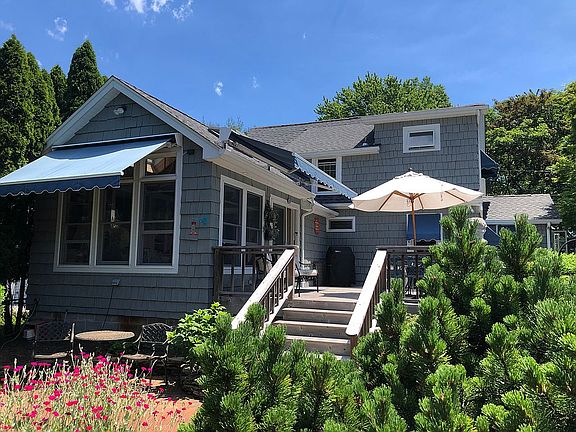 Wooden back deck
